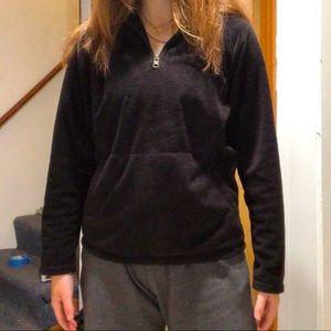 XL kids black thick fleece from The North Face